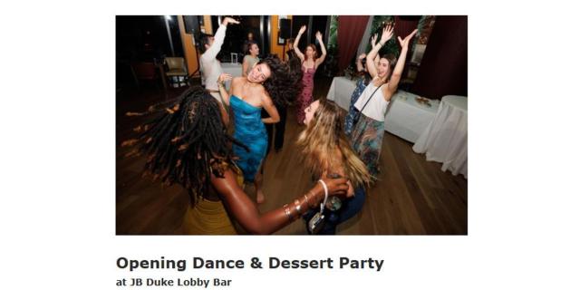 Opening Dance & Dessert Party