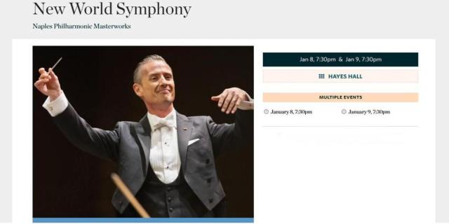 New World Symphony Naples Philharmonic Masterworks