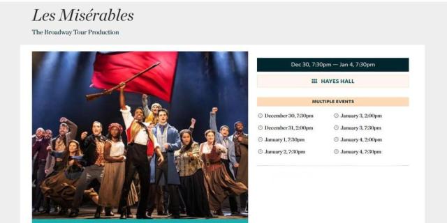 Les Misérables  - The Broadway Tour Production