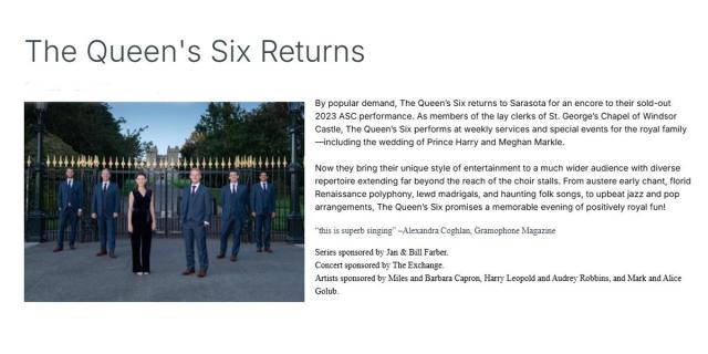 The Queen's Six Returns