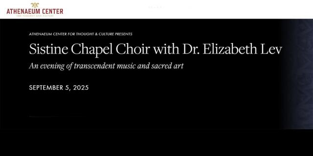 Sistine Chapel Choir with Dr. Elizabeth Lev