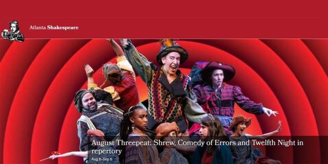 August Threepeat: Shrew, Comedy of Errors and Twelfth Night in repertory