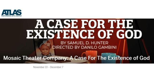 Mosaic Theater Company: A Case for the Existence of God By SAMUEL D. HUNTER