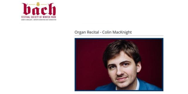 Organ Recital Colin MacKnight