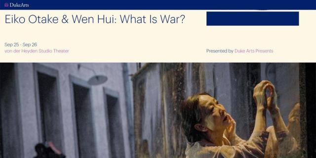 Eiko Otake & Wen Hui: What Is War?