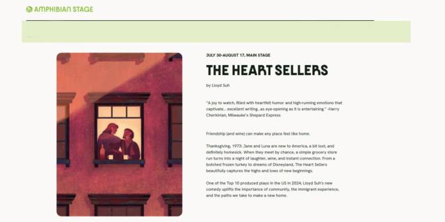 The Heart Sellers by Lloyd Suh