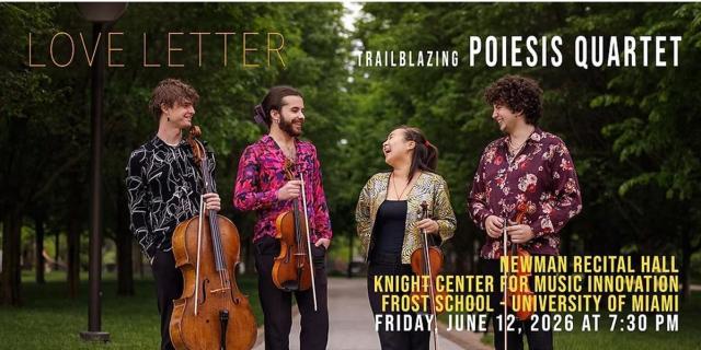 Mainly Mozart Festival 2026: POIESIS QUARTET