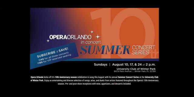 Opera Orlando- Summer Concert Series